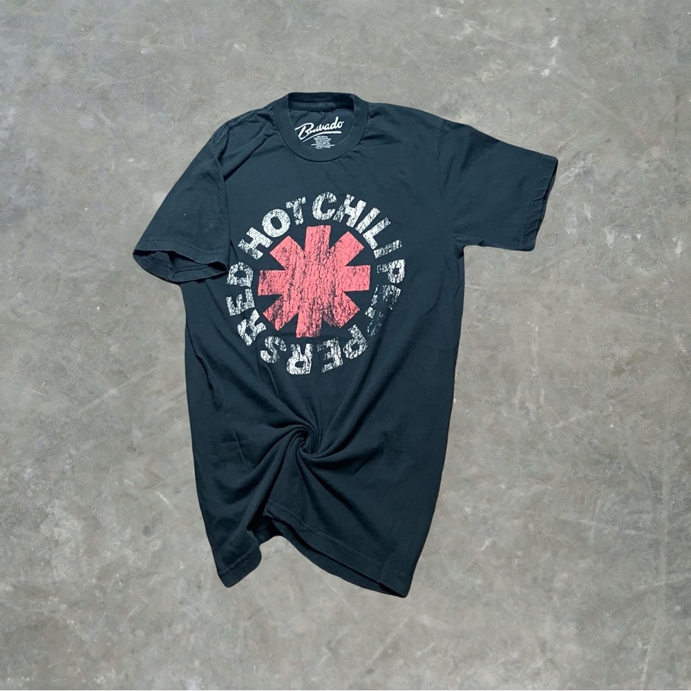 The Red Hot Chili Peppers Graphic Band Tee Mens Size Small Black/Red